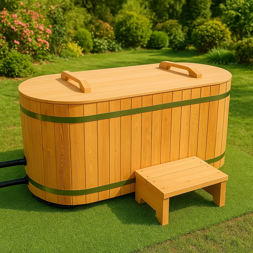 Modern Design Spa Tubs New Water Chiller Hydrotherapy Ice Bath Barrel Optional Outdoor Installation Whirlpool Massage Soaking
