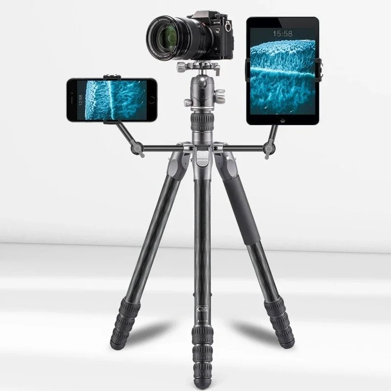 Rhino series carbon fiber tripod SLR photography portable multi-function camera one-legged triangular bracket