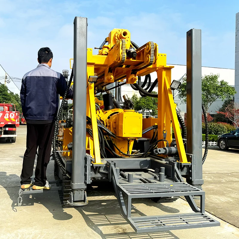 맞춤형 JDL350 300m 350m 크롤러 및 휠 기계식 탑 드라이브 수중 시추 장비