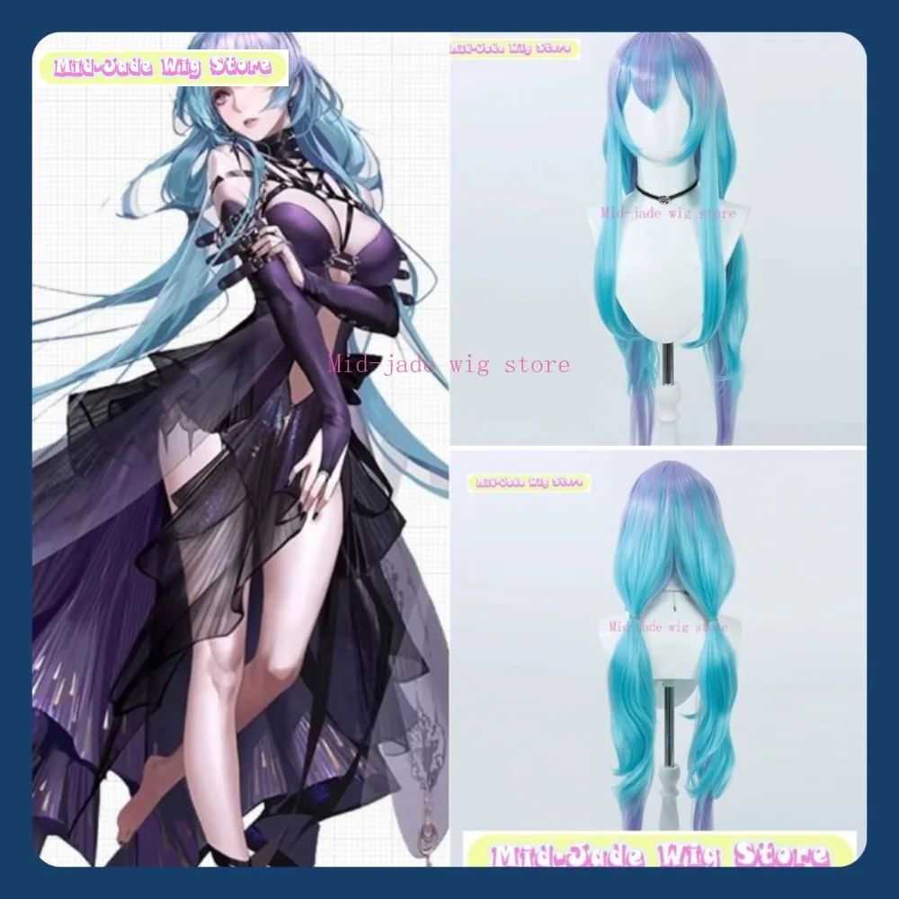 Wig Mid-Jed Toko Path To Nowhere Hamel Wig Cosplay Permainan Anime Wig Sintetis Pesta Halloween Bermain Peran