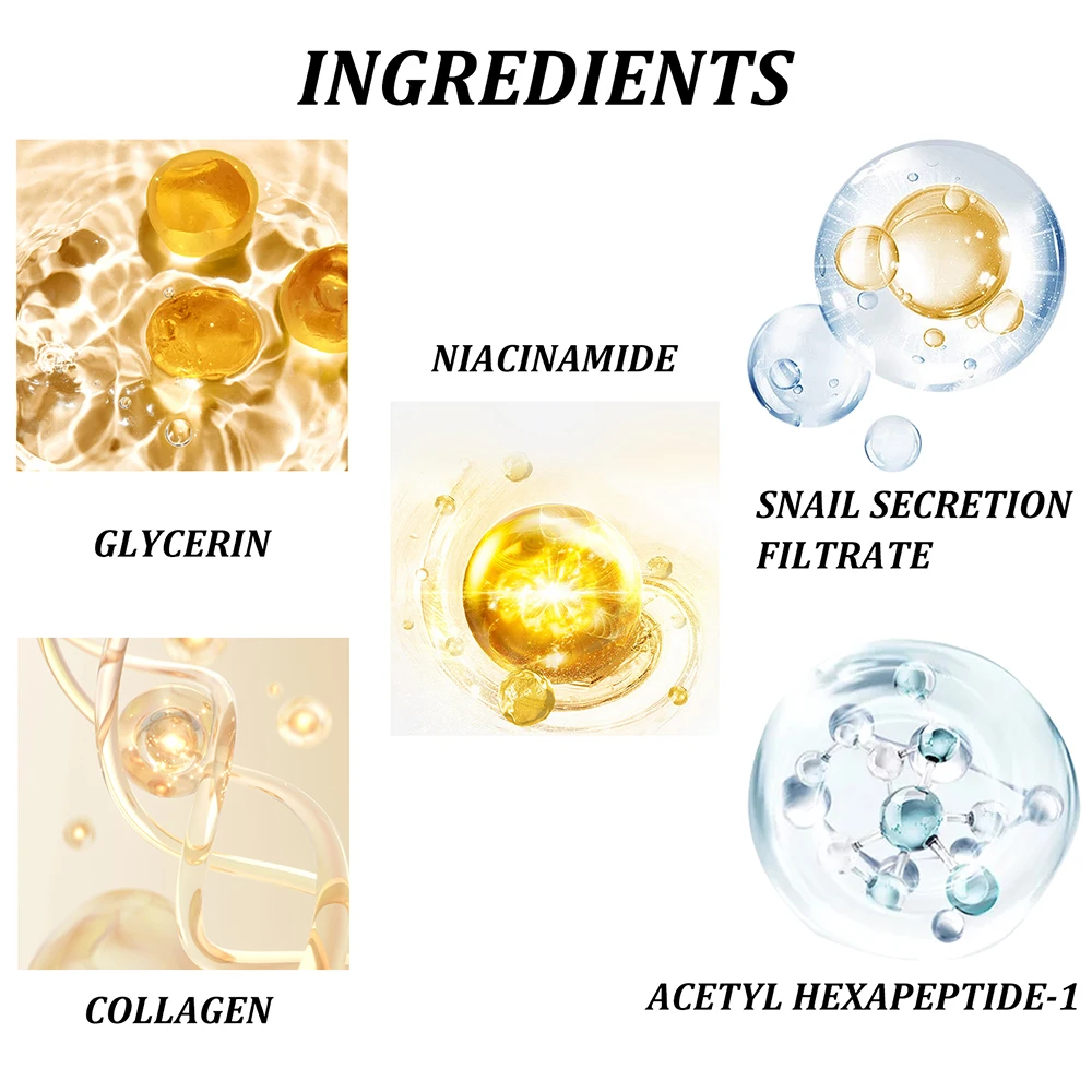 Snail Mucin Collagen Eye Cream Stick Moisturizing Firming Fade Fine Lines Wrinkle Lighten Dark Circles Reduce Eye Bags Puffiness