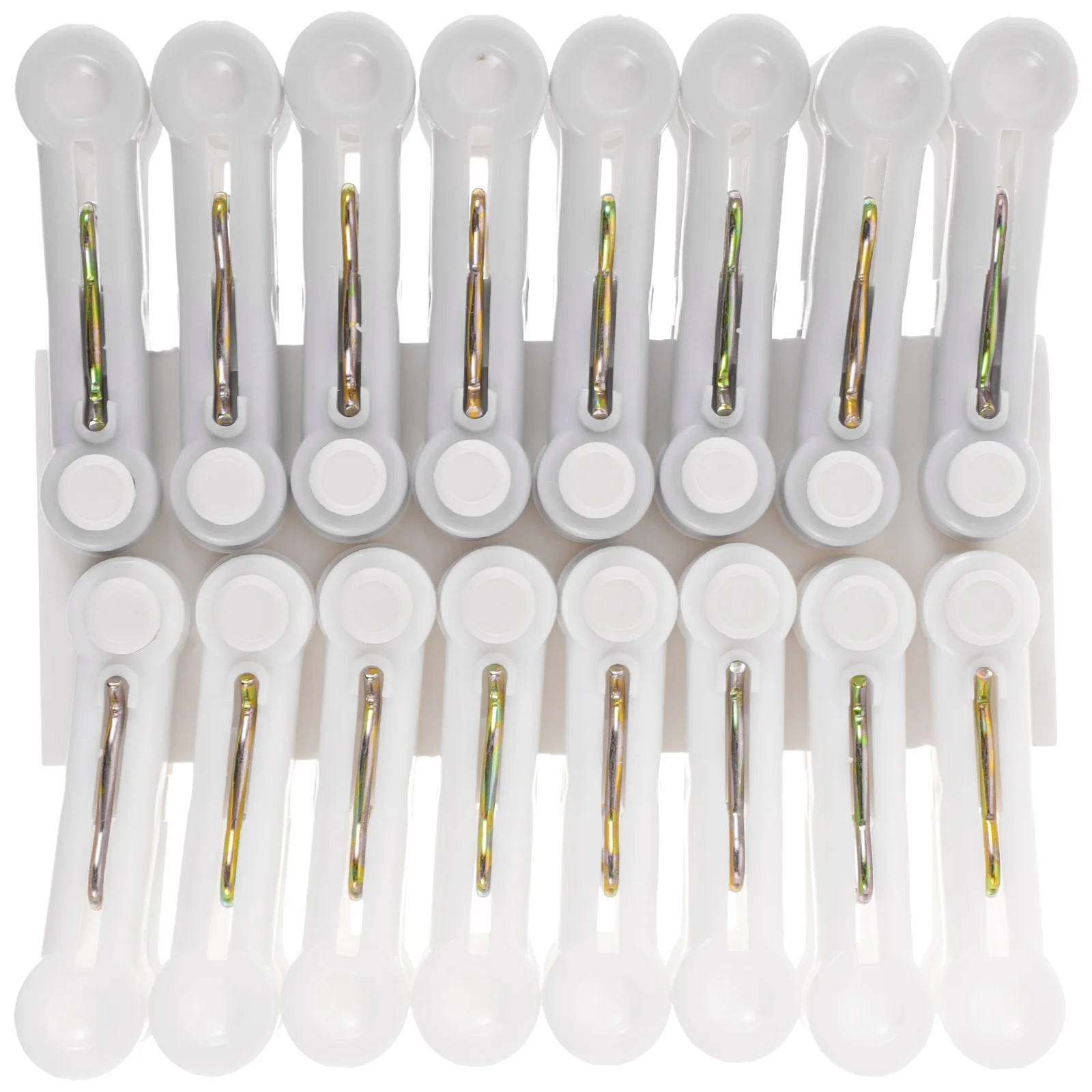 

16 Pcs Windproof Clothespins Smooth Edge Non Fading Clothes Drying Clip Multipurpose Laundry Pegs Balcony Rails Washing Line