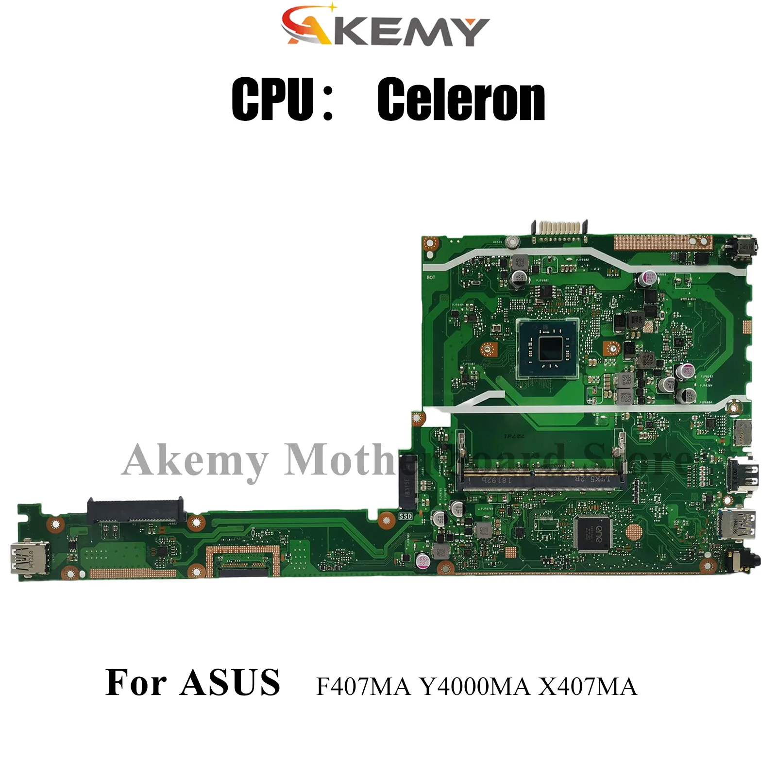 

X407MA Материнская плата для ноутбука ASUS VivoBook Y4000MA F407MA X407MA X407M Материнская плата для ноутбука с процессором Celeron 100% тестирование OK stk