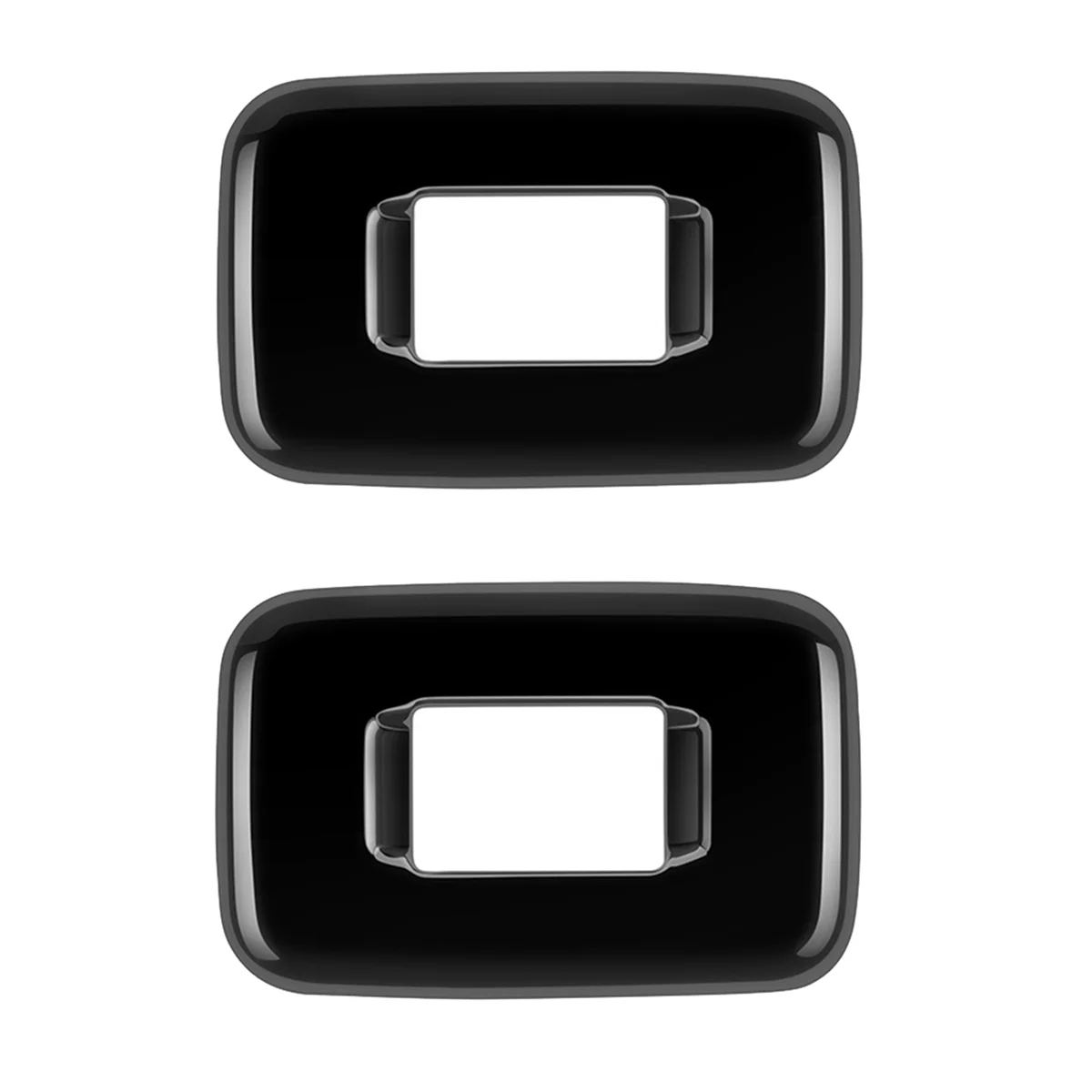 For Toyota ALPHARD/VELLFIRE 40 Series 2023+ High Configuration Car Middle Row Seat Side Button Frame Gloss Black