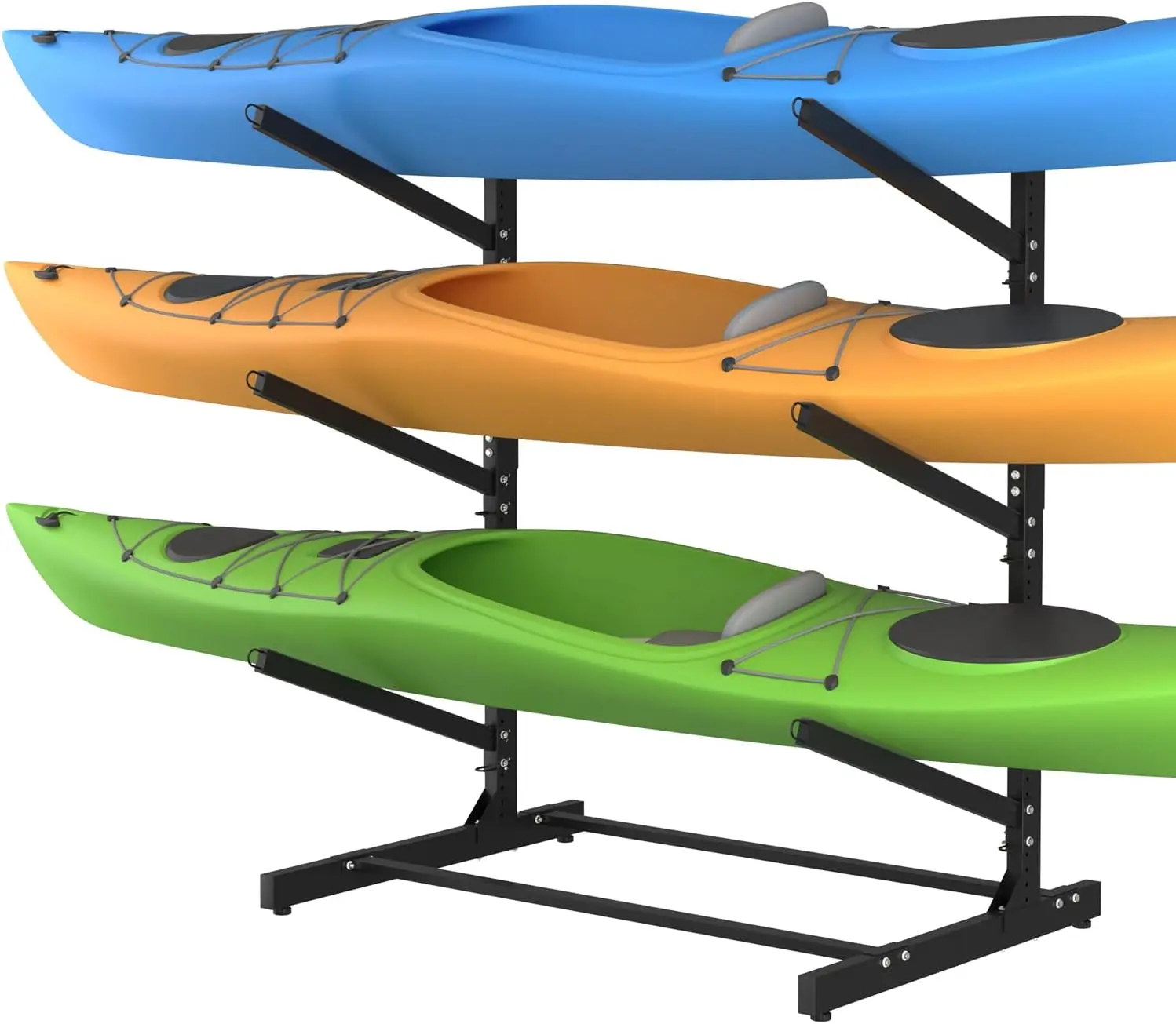 

Adjustable Kayak Storage Ra, Freestanding Sup Storage Stand, Weatherproof Canoe Holder, Heavy Duty Paddleboard Braet, Surfboard