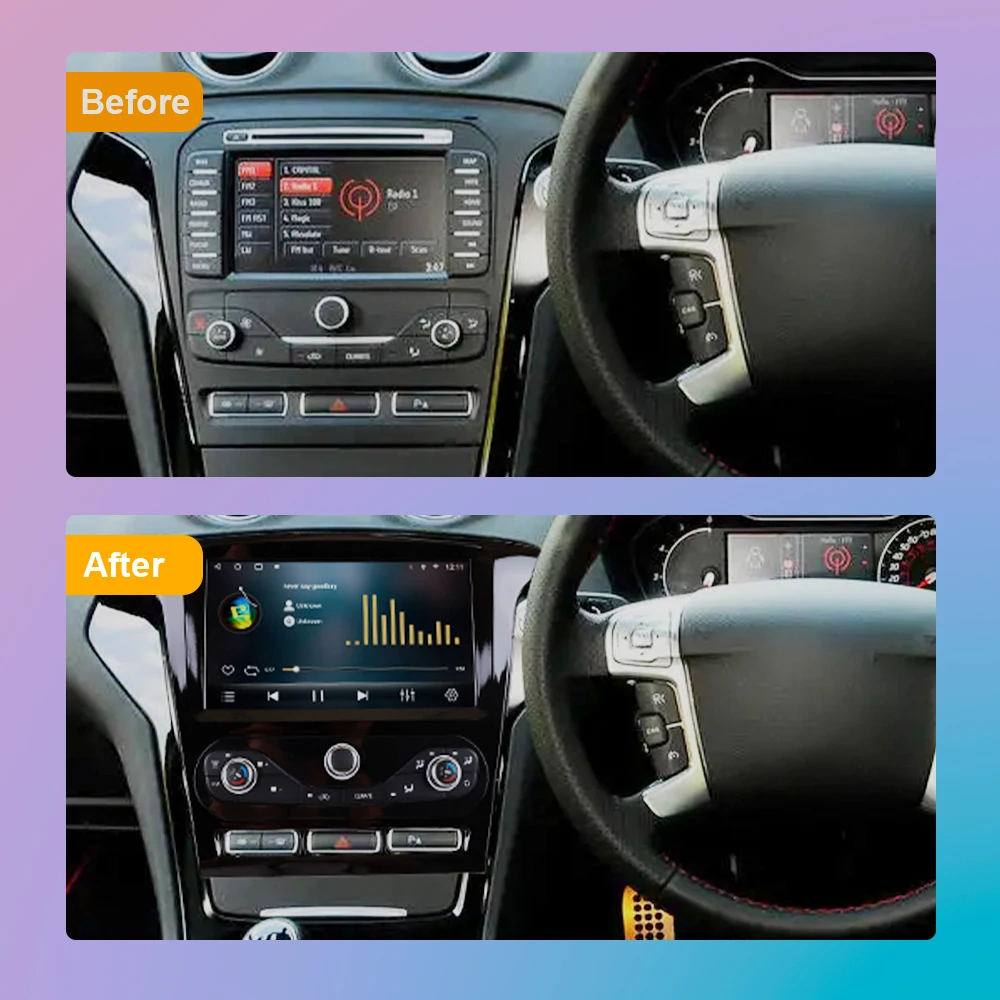 2Din Car Stereo Radio Player For Ford Mondeo 4 MK4 2007-2013 Car Radio Multimedia Video Player GPS Android 10.0 Navigation DSP