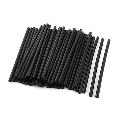 50 Pcs Black Hot Melt Glue Gun Adhesive Sticks 7mm x 190mm for Crafting Models