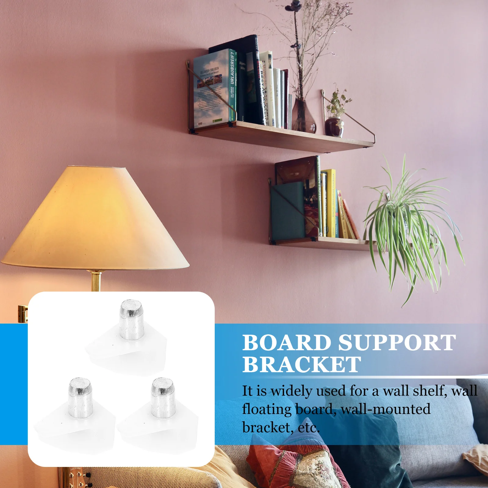 

100Pcs Cabinet Shelf Pegs Durable Shelf Support Pins for Furniture Bookcases Wardrobes Cupboards Shelves Glass Board Holder