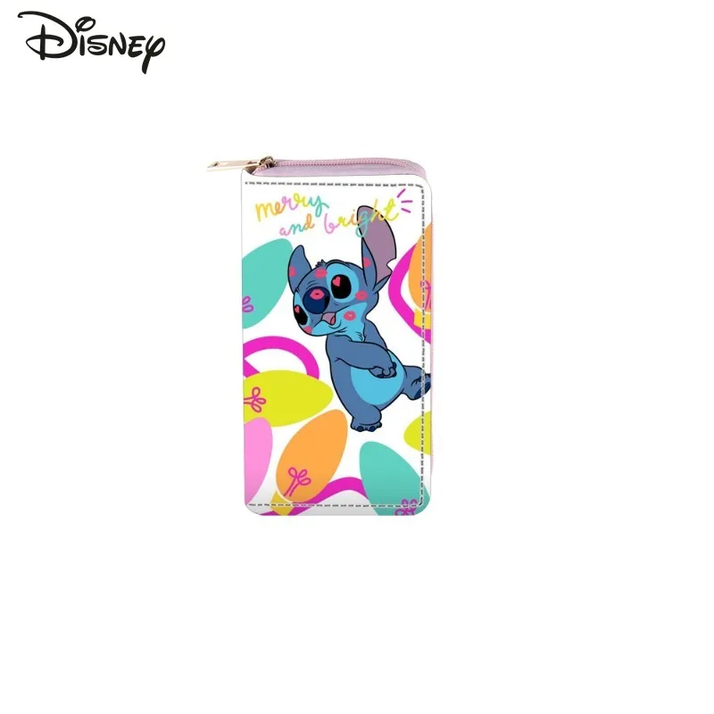 Stitch 2025 New Women's Long Wallet Fashionable and High-quality Women's Multi Card Bag Storage Cartoon Versatile Zero Wallet
