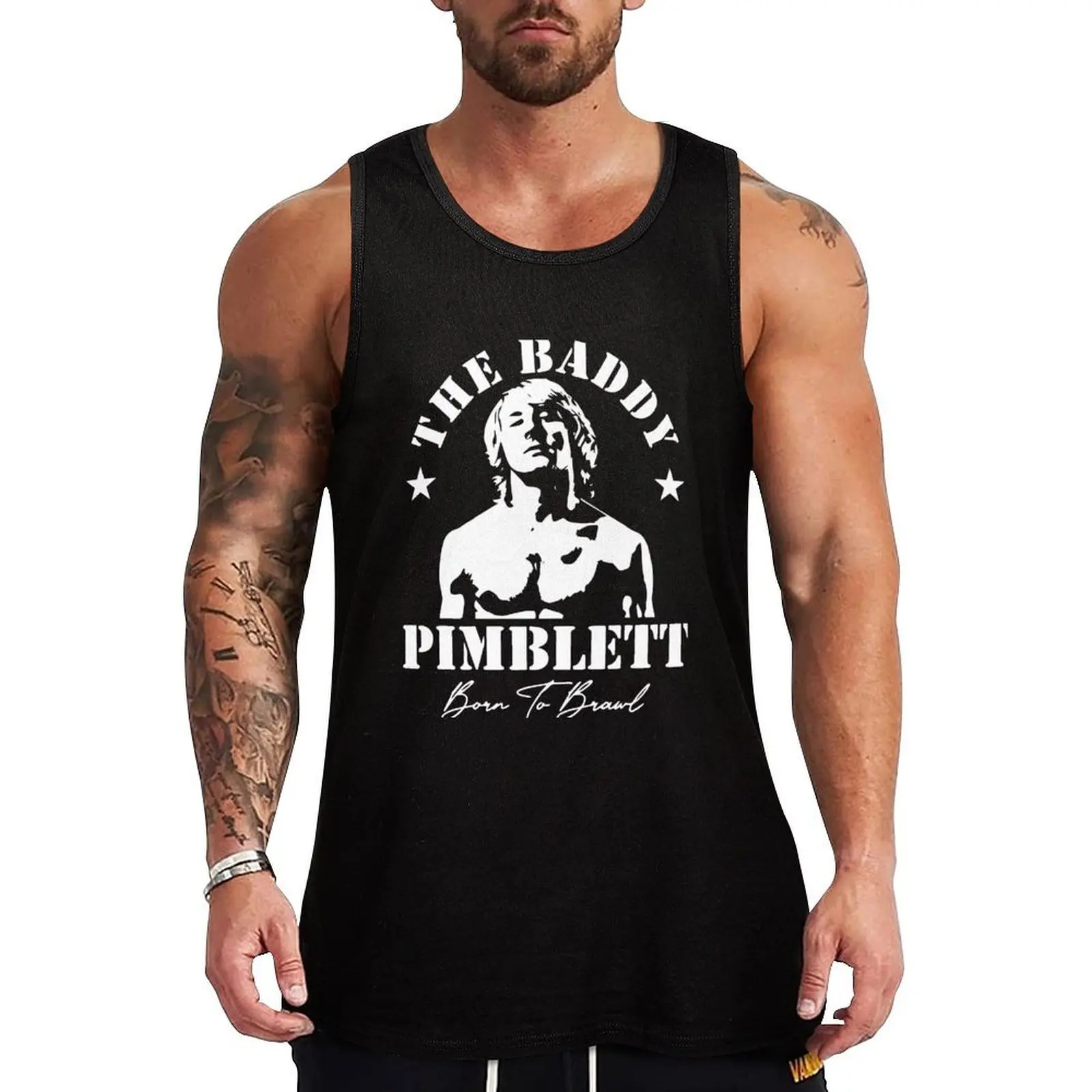 Paddy Pimblett Born To Brawl Tank Top Funny Print Tank Top Humor Graphic Sleeveless Shirt