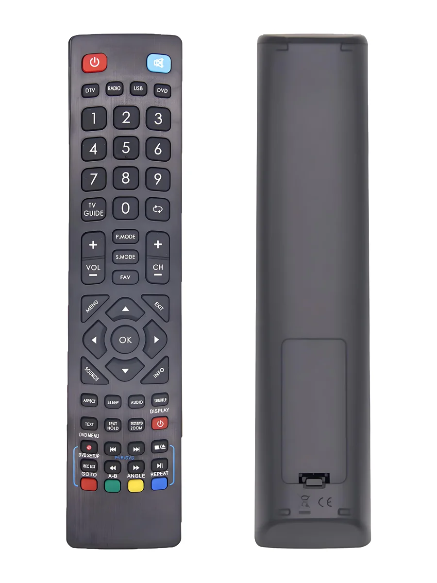 Zapasowy pilot zdalnego sterowania, kompatybilny z telewizorami BLAUPUNKT Technika FHD 22F22B-FHD, 24E21B-FHD, 24F22B-HD/DVD, 24F22W-HD/DVD. — zdjęcie produktu 6