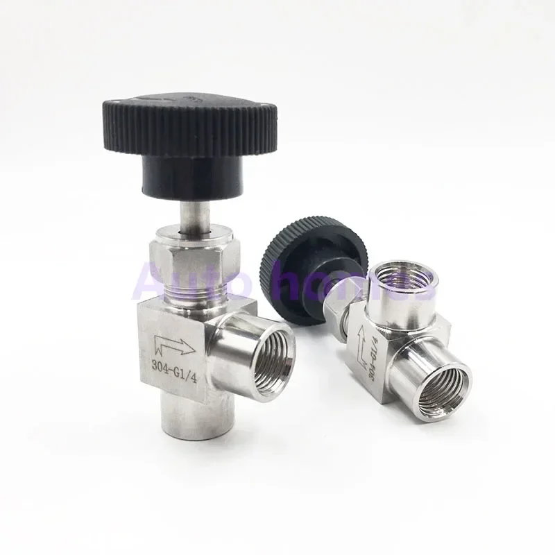 Right Angle Needle SS304 1/8 1/4 3/8 1/2 Inch Hard Needle Valve