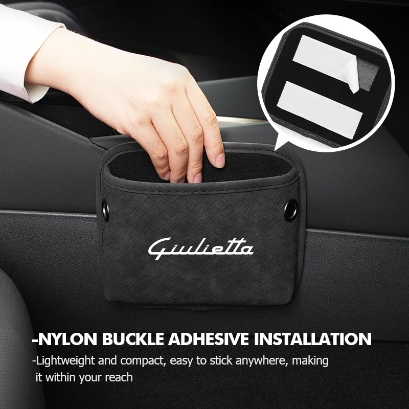 

Car Stickers Multifunctional Car Door Side Cup Holder Storage Bag Auto Accessories For Alfa Romeo Giulietta 940 2010-2014 2015