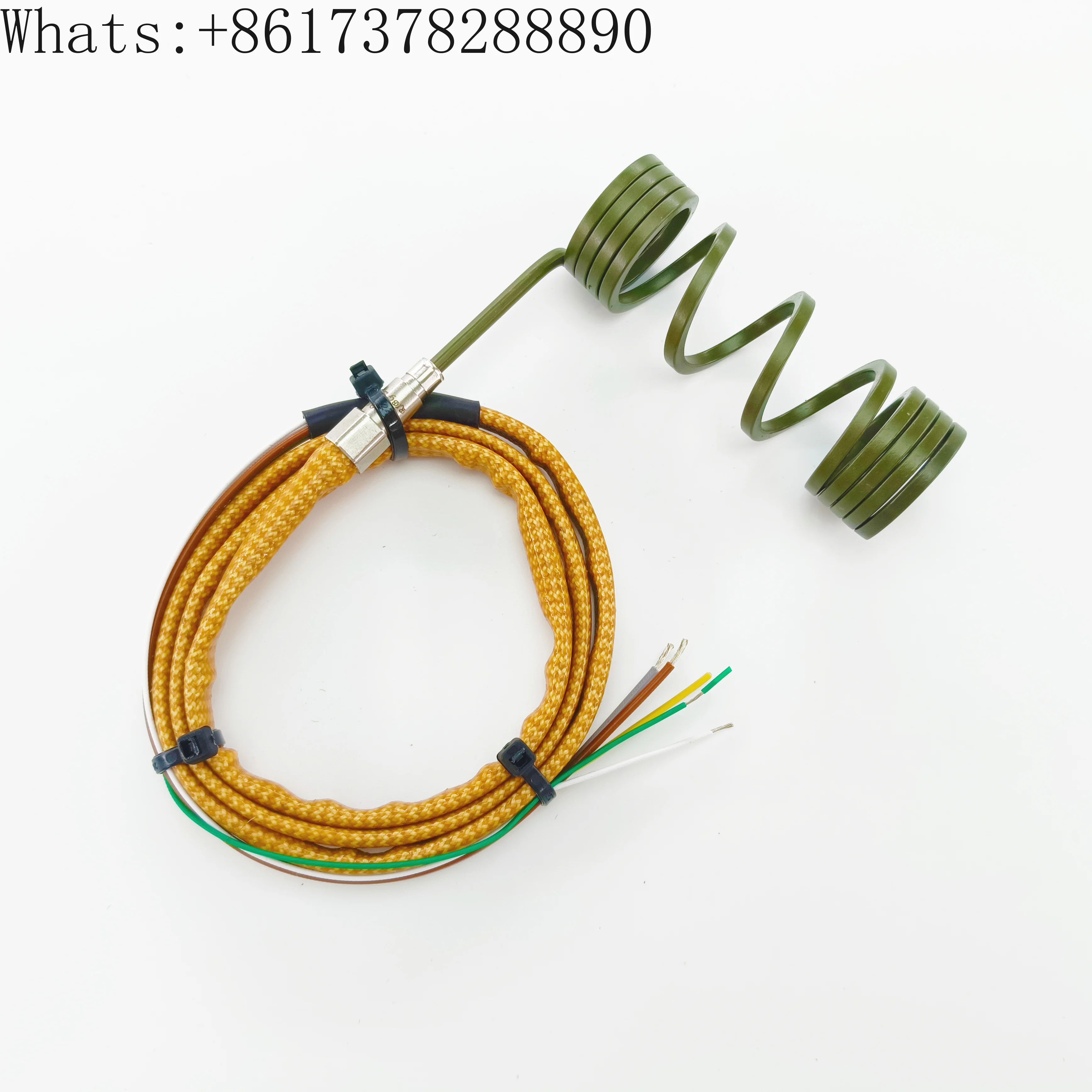 

22mm diameter high-temperature hot runner coil spring heating coil bottle cap mold heating coil mold green wire