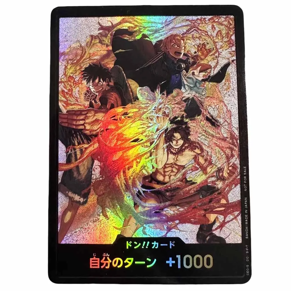 

DIY ONE PIECE Crown Monkey D. Luffy Original Series Color Flash Anime Peripheral Game Collection Card Holiday Gift