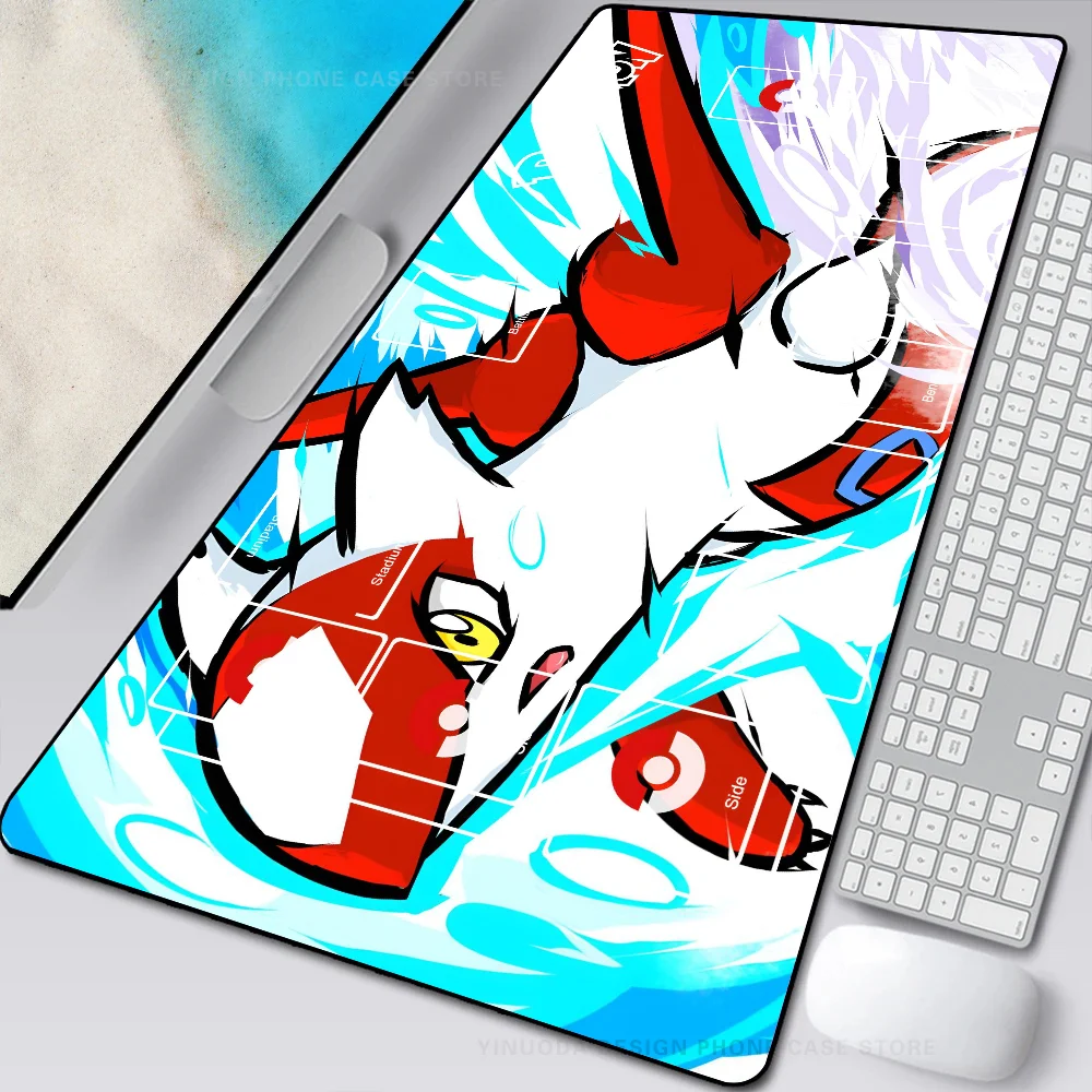 anime cute P-Pokemon elf   Mousepad Mouse Mat Desk Mat With Pad Gaming Accessories Prime Gaming XXL Keyboard Pad