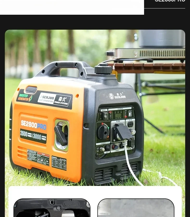 

Бесшумный генератор переменной частоты Moriku, бензин, 220 В, бытовой небольшой киоск, портативный портативный кемпинг