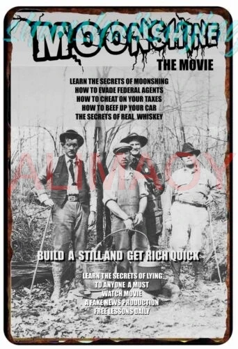 Moonshine The Movie Learn How To Lie Poster All Metal Tin Sign  8 x 12