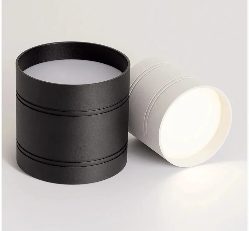 Dimmable LED Downlights 6W 9W 12W 15W 20W COB LED Ceiling Spot Lights AC110-220V No opening Ceiling lamps Cylinder LED Wall Lamp