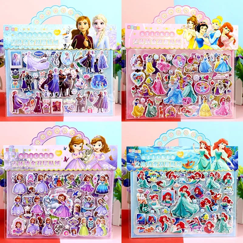 12pack/lot Sanrio Disney Princess Stickers Creative Scrapbooking DIY Diary Decorative Stationery Sticker Album Stick Label