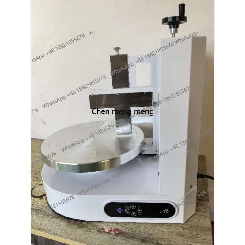 

4-12inch Cake Coating Smoothing Scraping Machine Cake Cream Spreading Machine/ Cake Cream Coating Decoration Machine