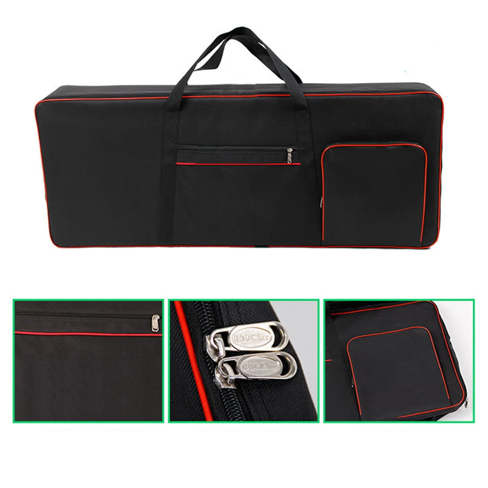 Portable Shockproof And Waterproof Reversible 61 Key Electronic Piano Case Piano Case Padded Keyboard Case Instrument Protection