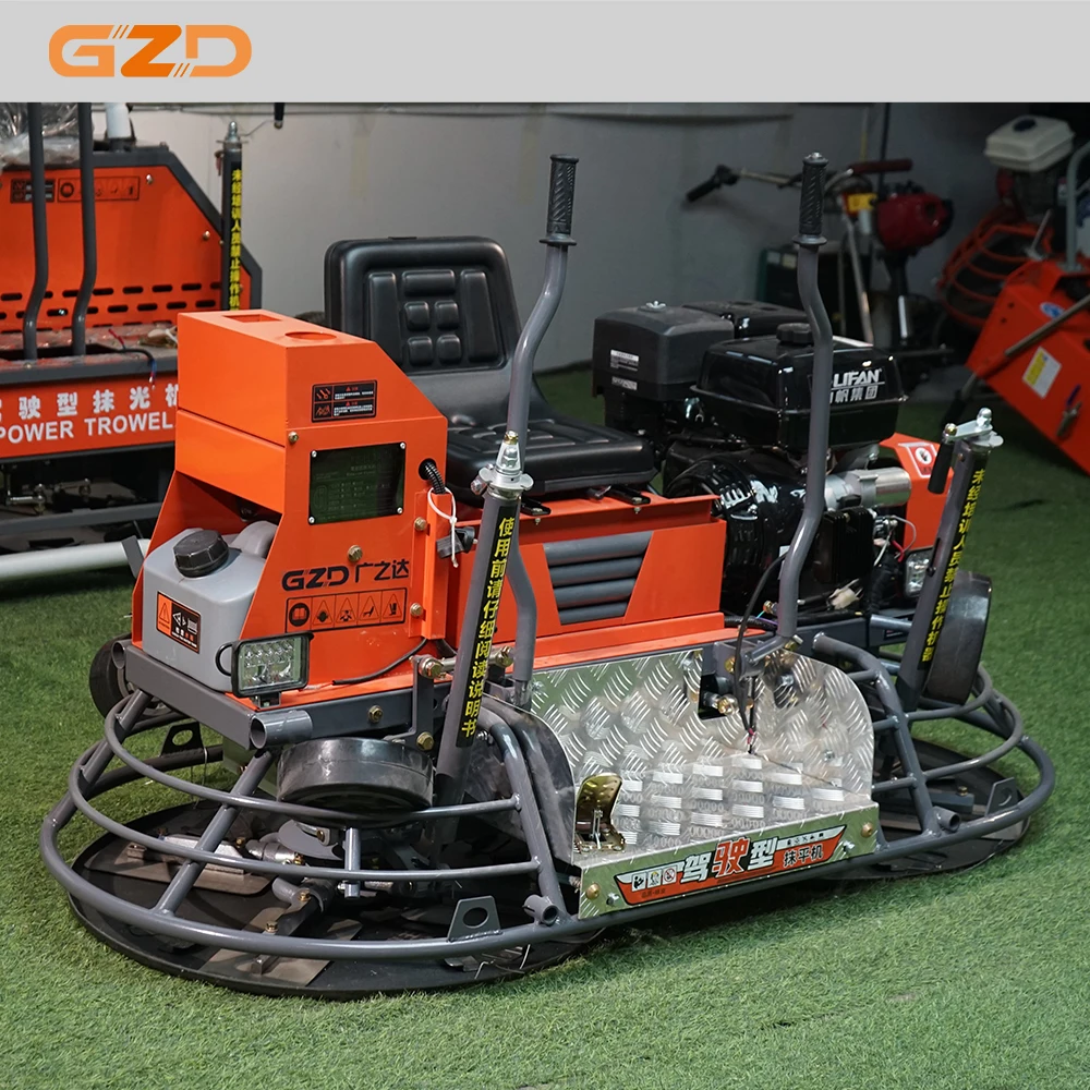 

Factory Customized Ga soline Engine Double Blades 1000mm Ride On Power Trowel Machine