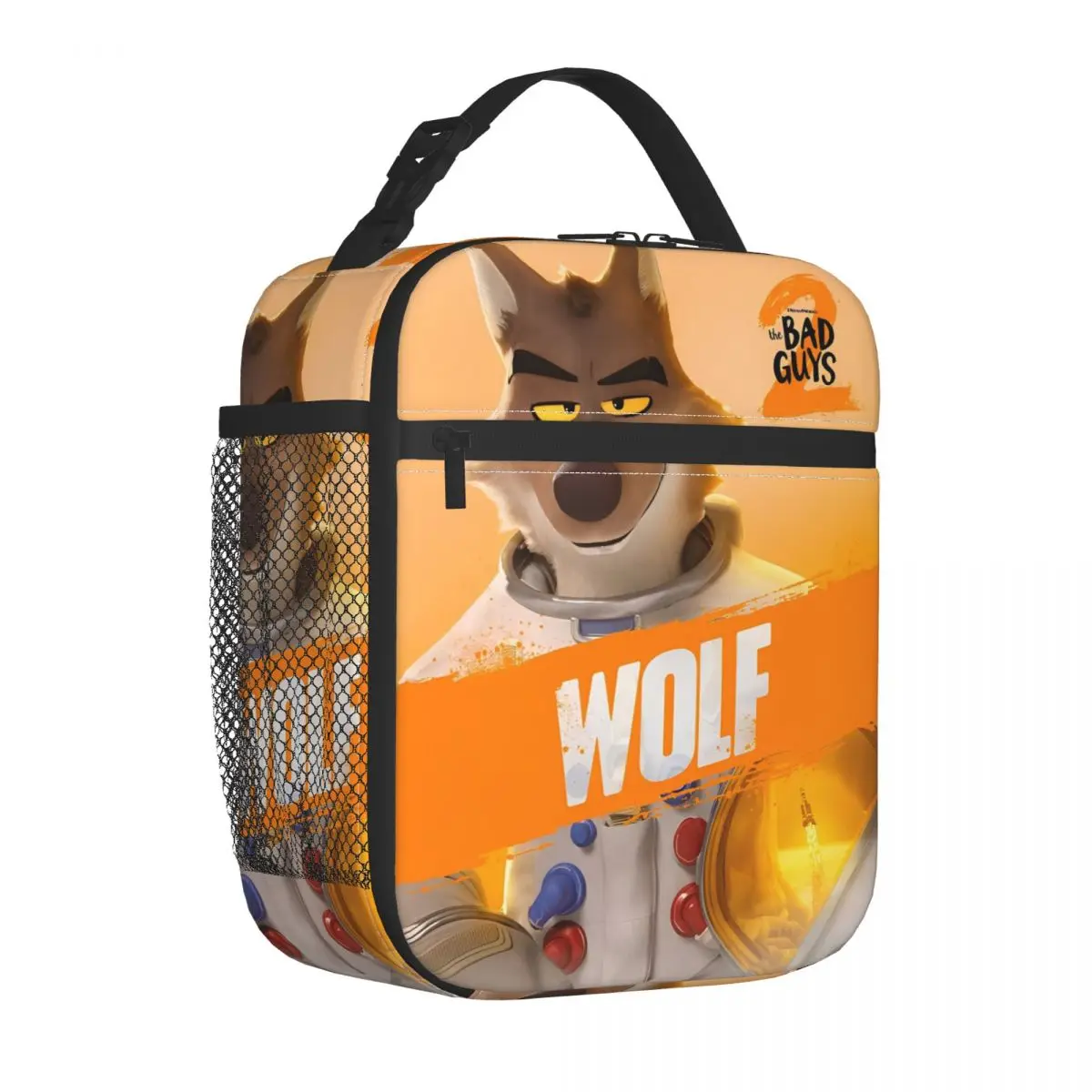 

The Bad Guys 2 Wolf Movie Insulated Lunch Bags Thermal Bag Meal Container Leakproof Lunch Box Tote Bento Pouch School Picnic