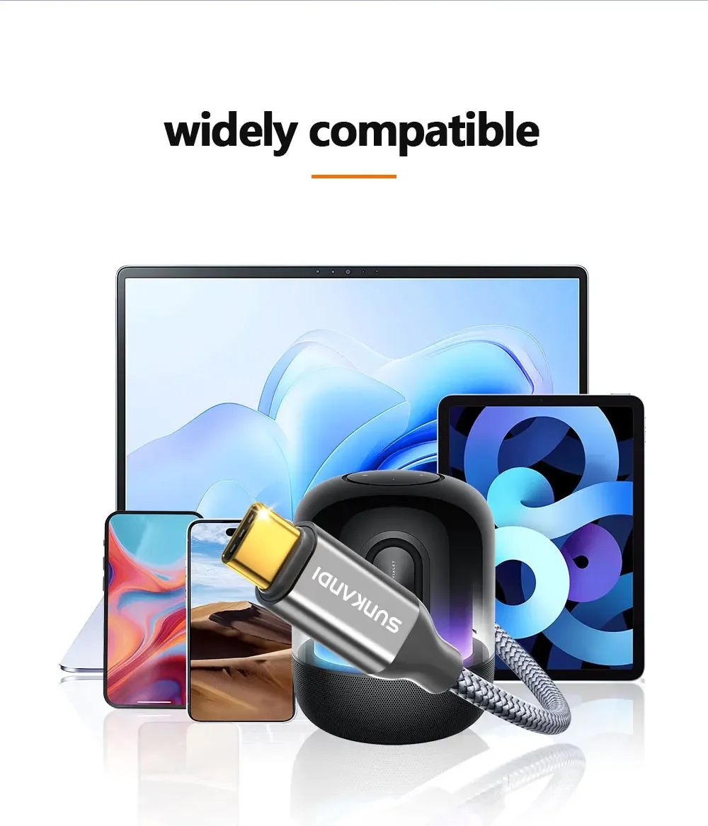 SUNKANDI USB C auf 3,5 mm Buchse Kopfhörer-Adapter, Typ C auf 3,5 mm Buchse Aux-Audiokabel für iPhone 16 15, Samsung Xiaomi – Detail 11