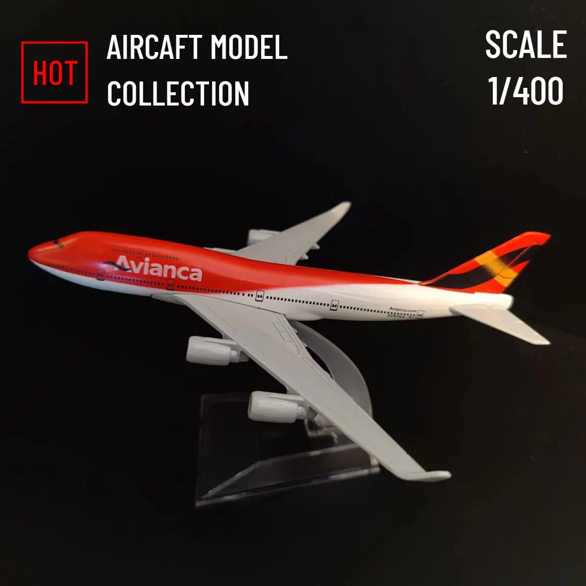 Scale 1:400 Metal Replica Airplane 15cm Columbia Avianca Airlines Aircraft Diecast Aviation Miniature Kids Toys Model for Boys