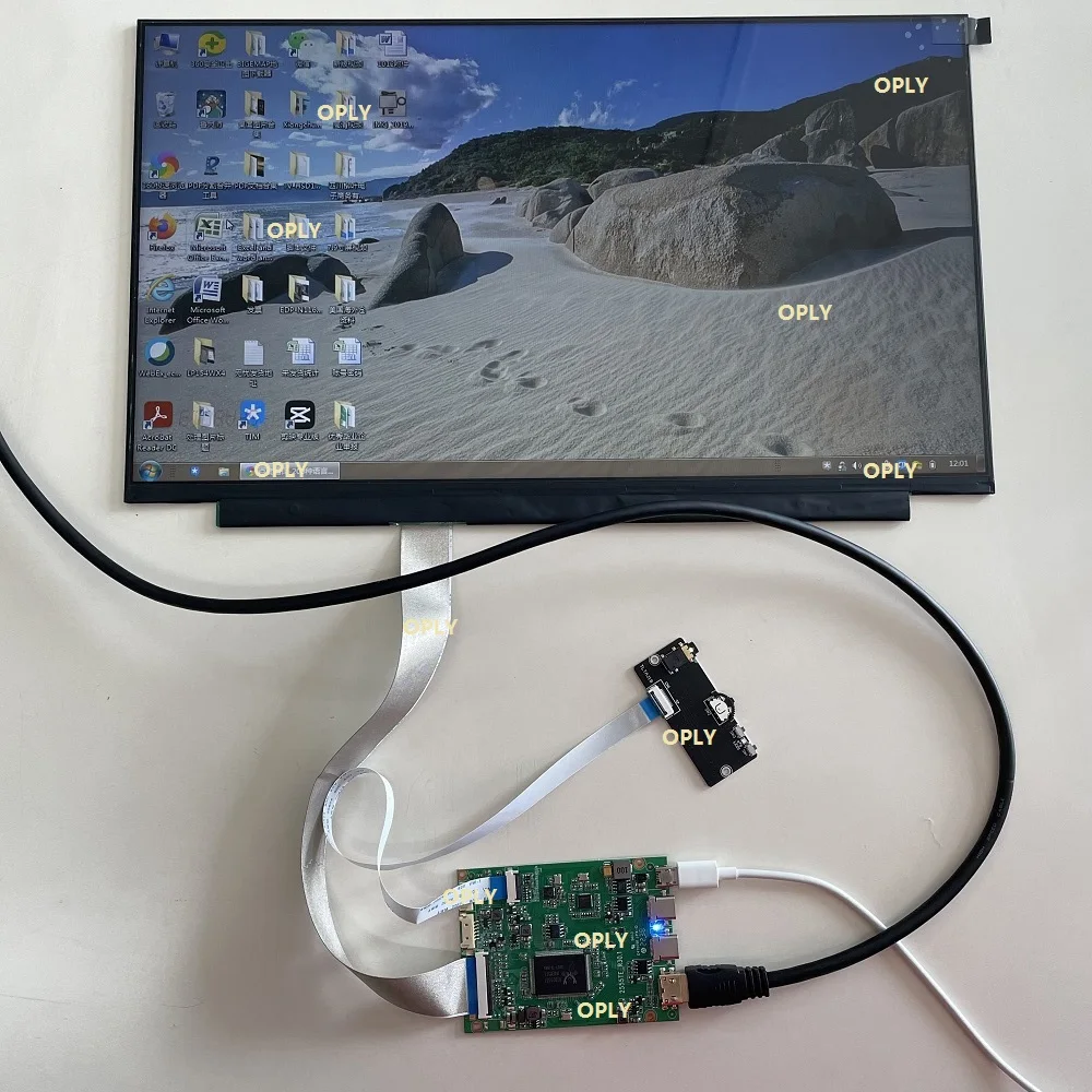 

For 15.6" PC PS X360 Laptop raspberry kit 1920X1080 LED IPS Screen panel + EDP controller board Type-C USB mini HDMI-compatible