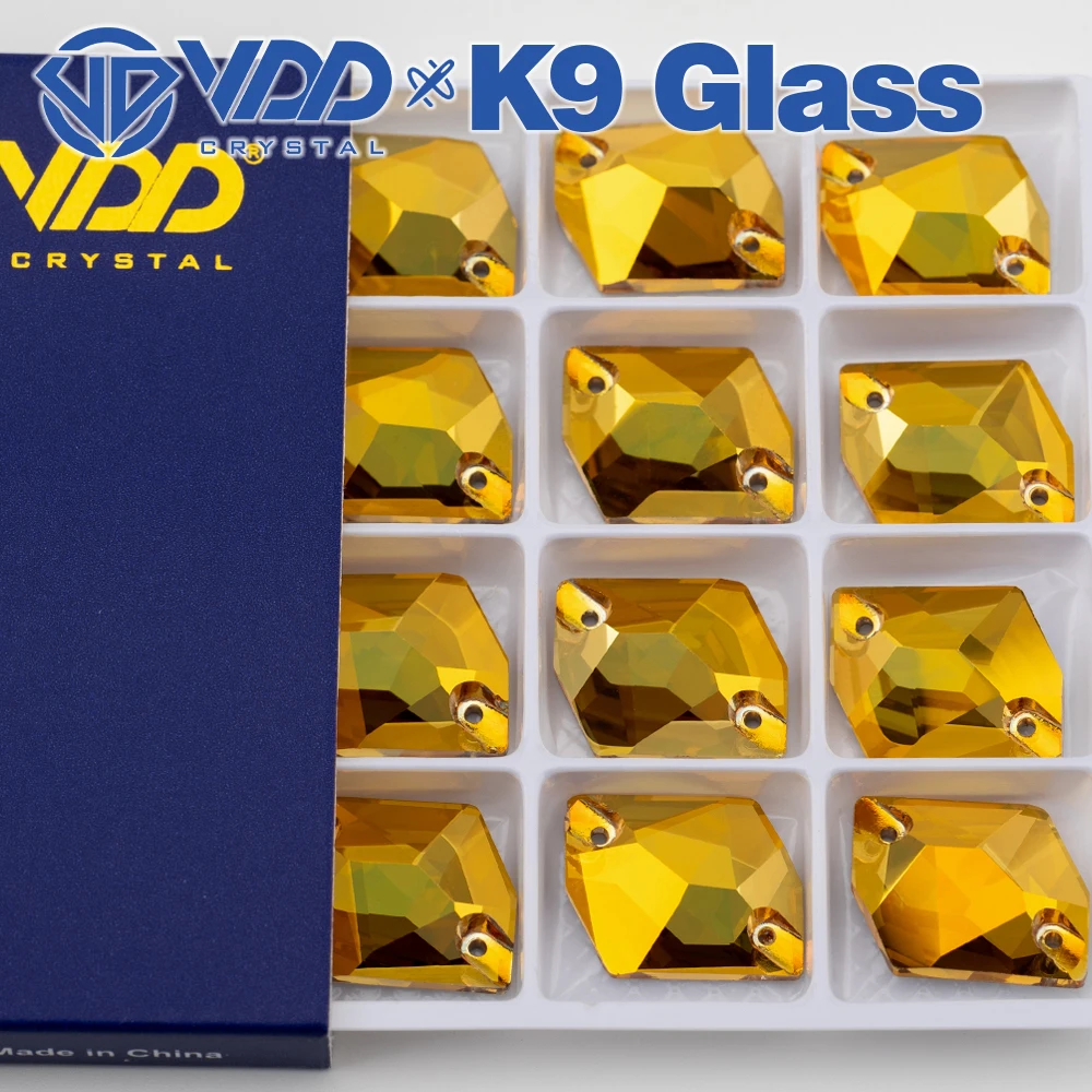VDD S258 Sunshine Cosmic AAAAA Top-Qualität K9 Glas Aufnähbare Strasssteine Kristall Flache Steine zum Aufnähen für Kleidungsdekorationen – Detail 7