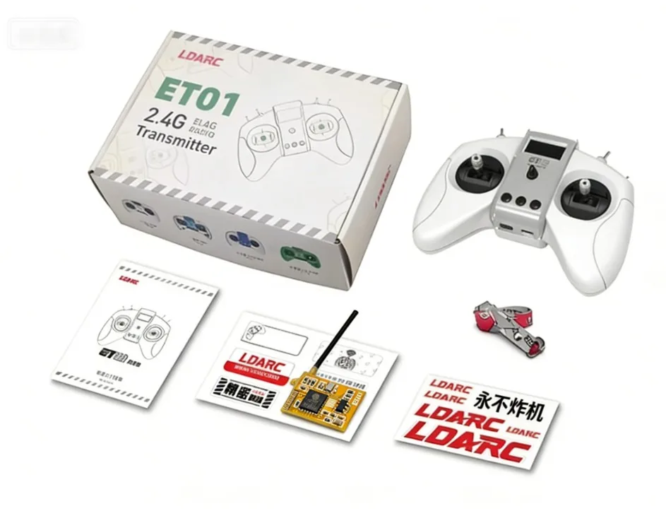 ET01 radio controller transmitter Bionic Butterfly Flapping Wing remote Control and elrs mini receiver for RC Ornithopter