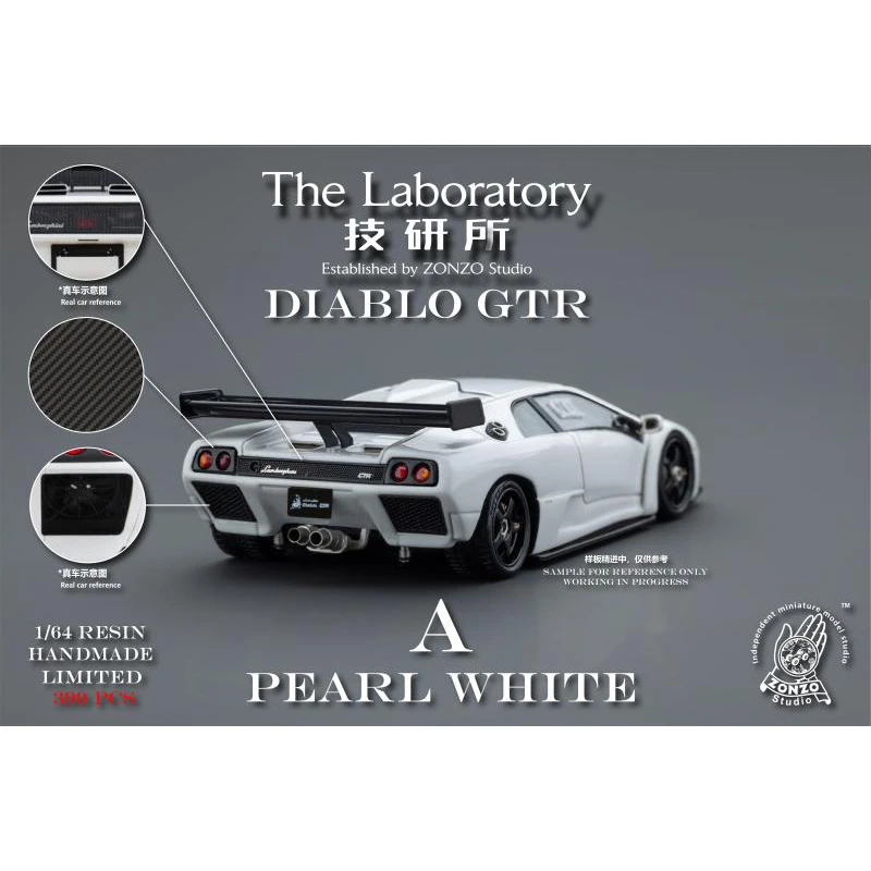 The Laboratory 1:64 Diablo GTR Resin Diorama Car Model Collection Miniature Toy