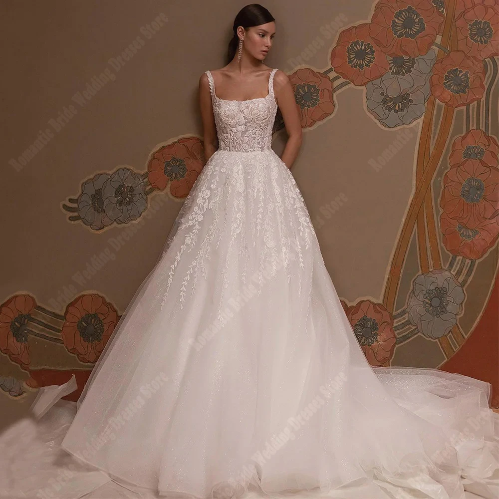 Abiti da sposa in tulle trasparente per le donne Abiti da ballo senza schienale Nuovo elegante lunghezza lavata Abiti da ballo principessa De Novias personalizzati