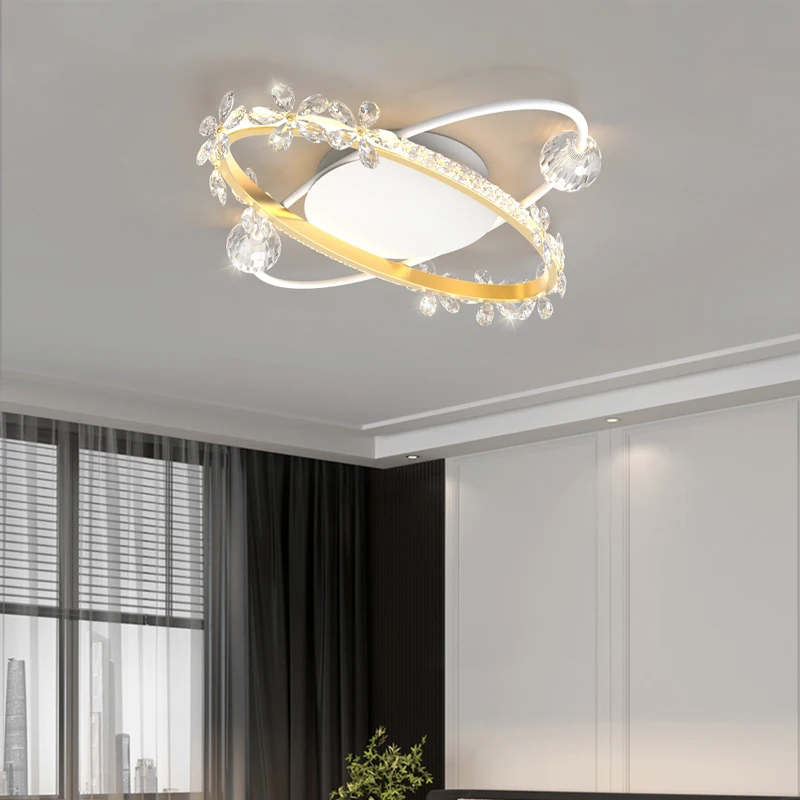 Minimalist Decor Led Chandeliers Nordic Creative Crystal Petal Bedroom Ceiling Light Modern Art Chandlier Cristal Living Room