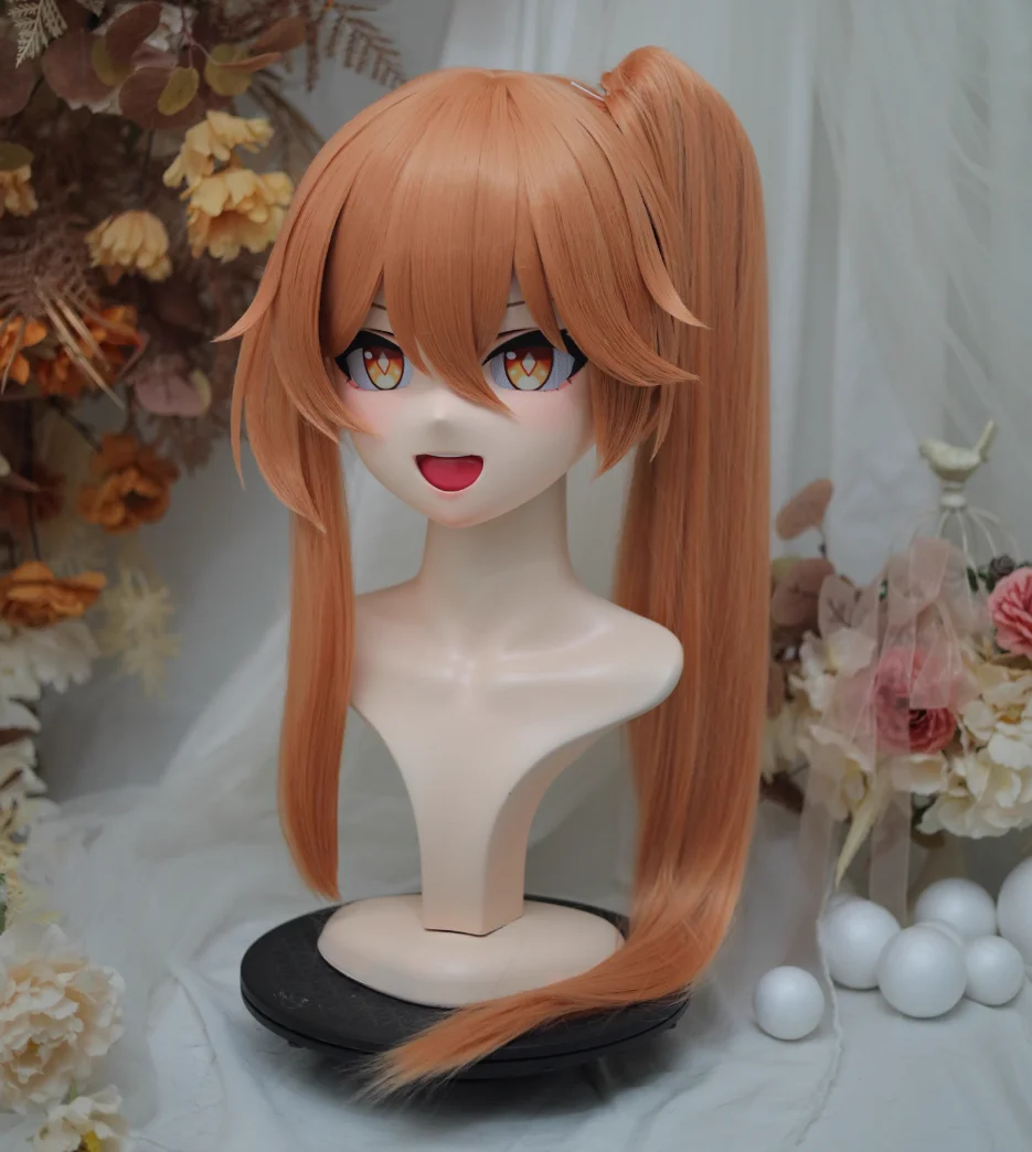 (NFD36--19) تخصيص كامل الرأس مع قفل جميلة أنثى/فتاة اليابانية Animego شخصية Kig تأثيري Kigurumi قناع كروسدريس دمية #3