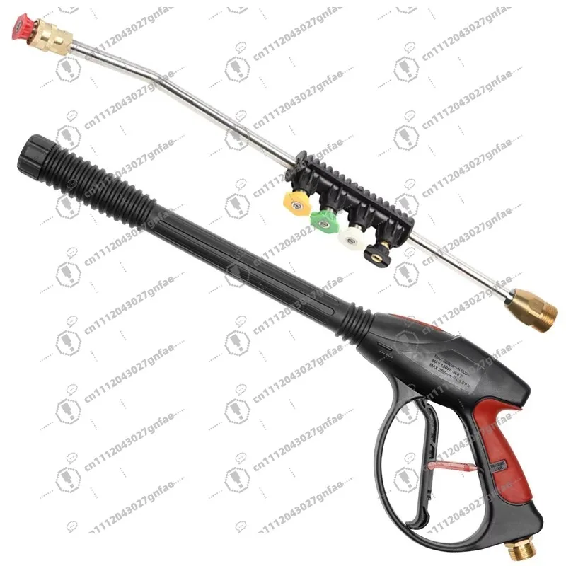 4000 PSI Pressure Washer Gun Foam Cannon M22-14mm Lance 50cm Extension Hose 5 Nozzle Tips Car Wash Kit