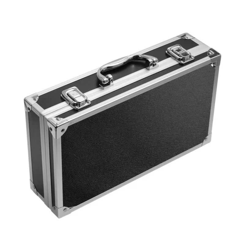 xx-Portable Aluminum Alloy Tool Box Hard Storage Case Aluminium Camera Box With Storage Partition ToolCase
