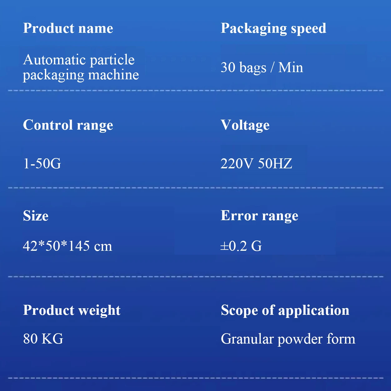 Granule Powder Bag Tea Seasoning Feed Automatic Packaging Machine Quantitative Weighing Machine