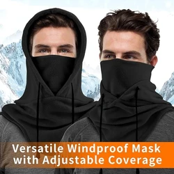 Windproof Warmer Fleece Adjustable Winter Mask for Men Women Balaclava Ski Mask 2 Pcs