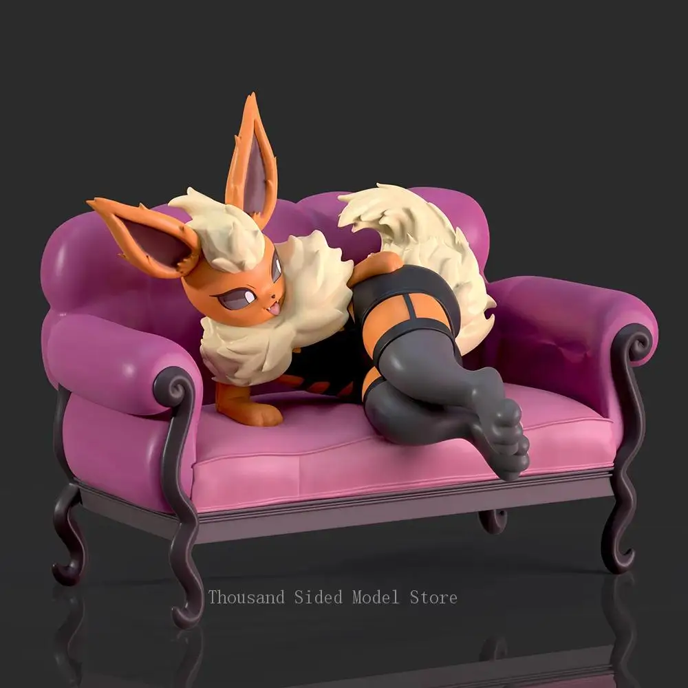 재고 있음 IDPLAYER 포켓몬 Flareon 1/20 Flareon 그림 Gk 모델 장난감 뜨거운 모피 소녀 피규어 완성 모델 장난감 선물