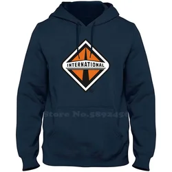 Navistar International Casual Clothing Sweatshirt Printed Logo Graphic Large Size Hoodie