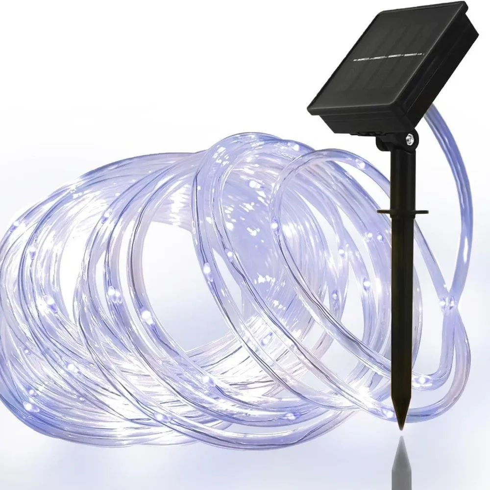 

Waterproof Solar String Lights Solar Powered Christmas Decoration Flexible Tube Lamp PVC LED Strip Lights