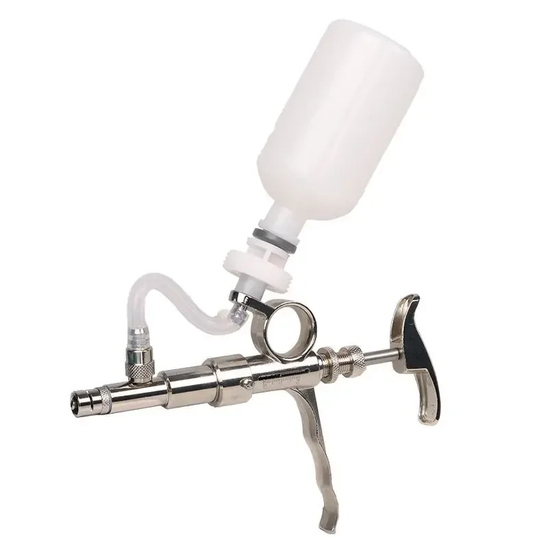 

Беспроводной шприц для животных с регулируемой игольной шкалой, автоматический пистолет для инъекций масляной вакцины