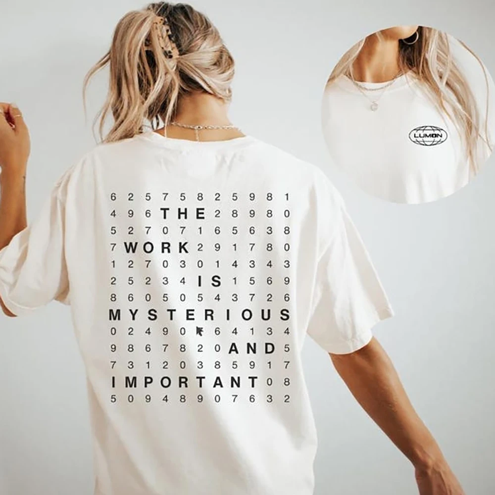 Lumon Industries Severance Shirt Lumon T-Shirt The Work Is Mysterious and Important Shirt Severance Tv Show Merch Casual Tops