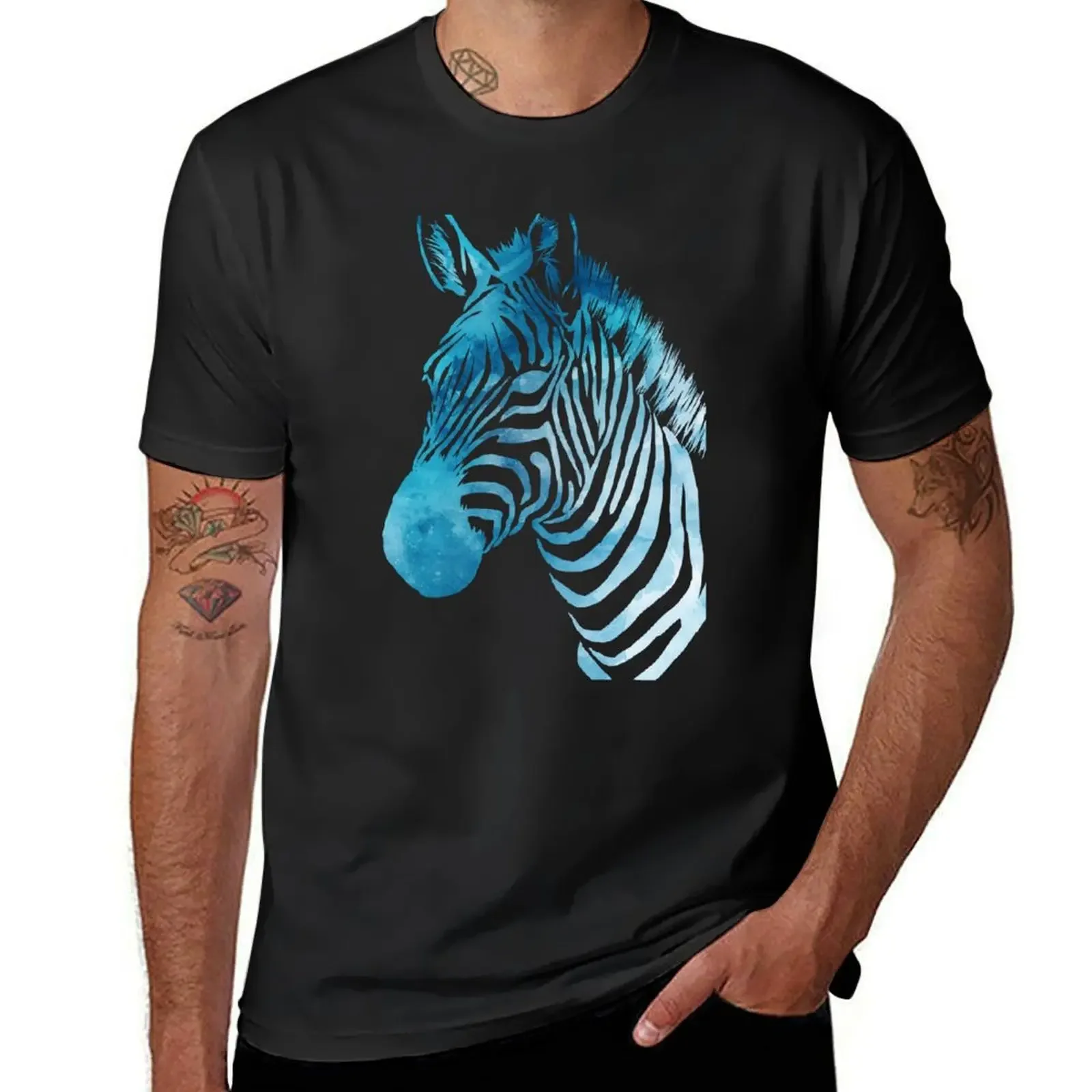 

Watercolor Zebra T-Shirt cute clothes anime vintage shirts men graphic