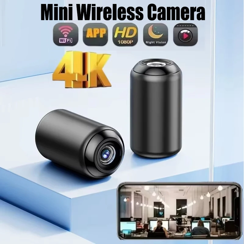 Mini Wireless Camera 1080p HD Wifi Indoor Home Night Vision Monitoring Camera Mobile App Remote Network Monitor Video Recorder