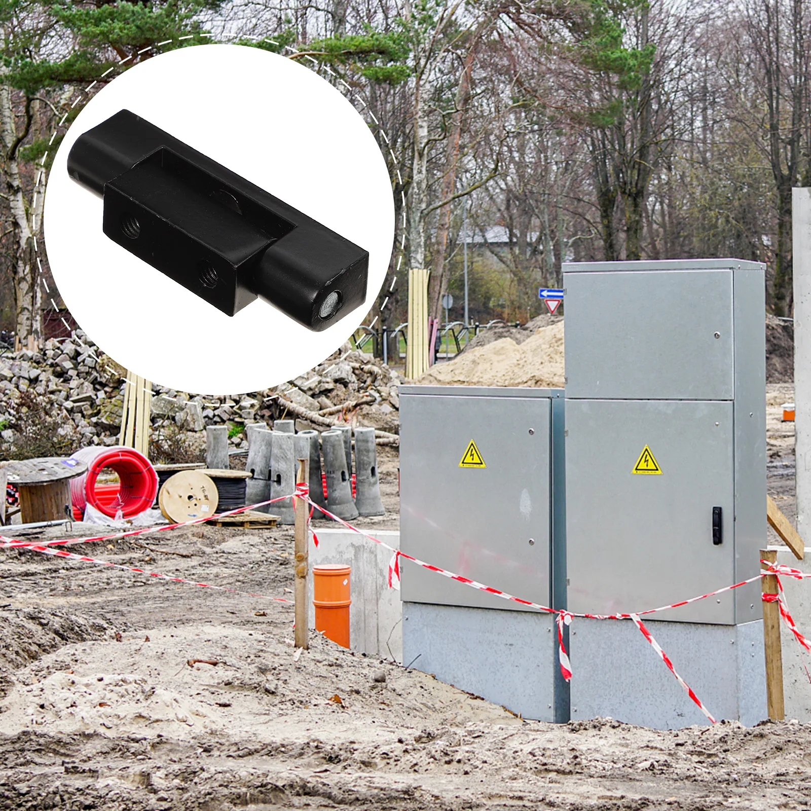 

2 шт. черные усиленные петли для шкафов, усиленные петли-защелки для электрических шкафов управления, алюминиевый сплав