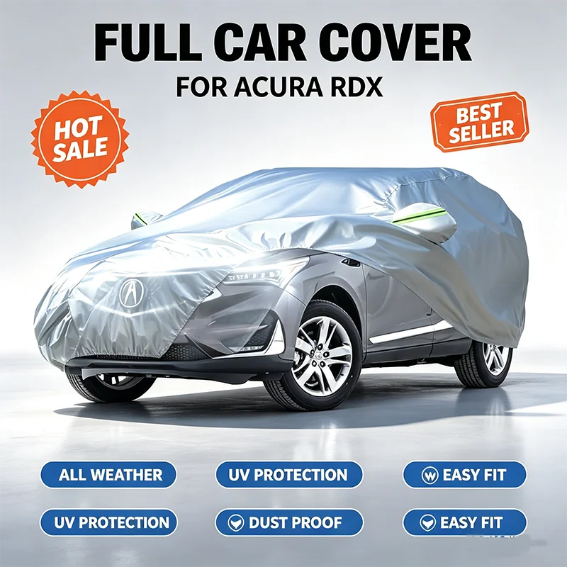 For Acura RDX Oxford Fabric Car Cover Waterproof Snowproof Dustproof UV Sunshade Windproof Outdoor Protection